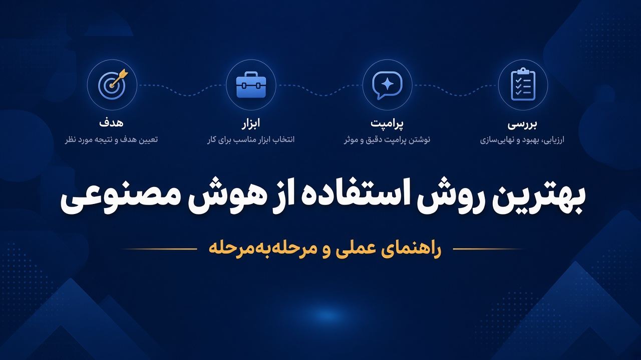 بهترین روش استفاده از هوش مصنوعی